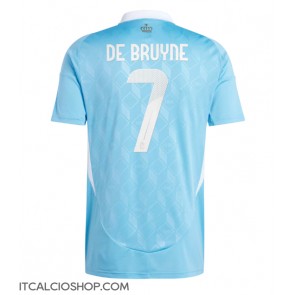 Belgio Kevin De Bruyne #7 Seconda Maglia Europei 2024 Manica Corta